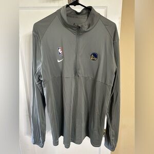 Nike Dri-FIT NBA Golden State Warriors Gray quarter zip